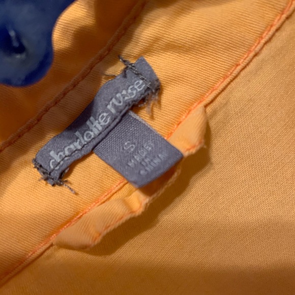 🔥 3/$20 Charlotte Russe Button Down Tie Shirt - Picture 3 of 4